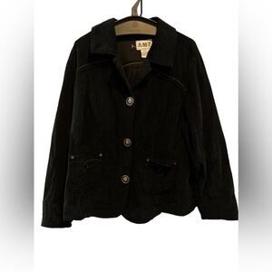 AMX Black‎ Corduroy blazer Stretch size 1X